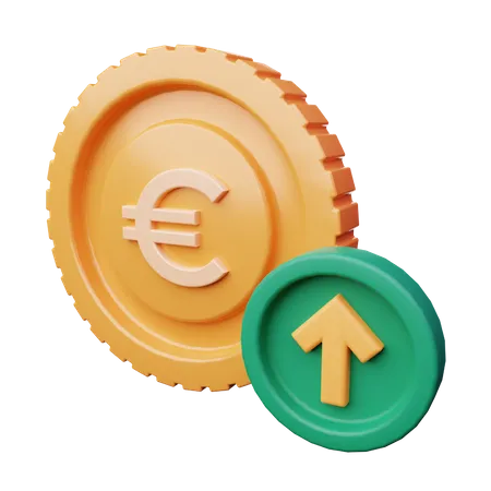 Euro-Anstieg  3D Icon