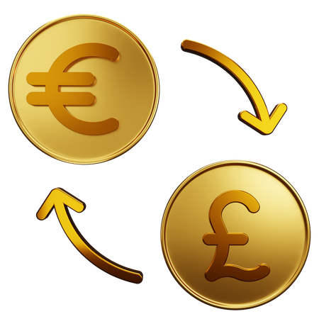 Euro Exchange Pound 3D Illustration