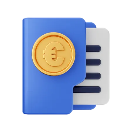 Euro Folder  3D Icon