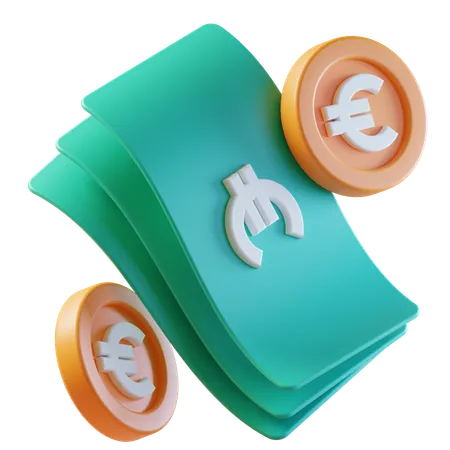 Euro-Geld  3D Icon