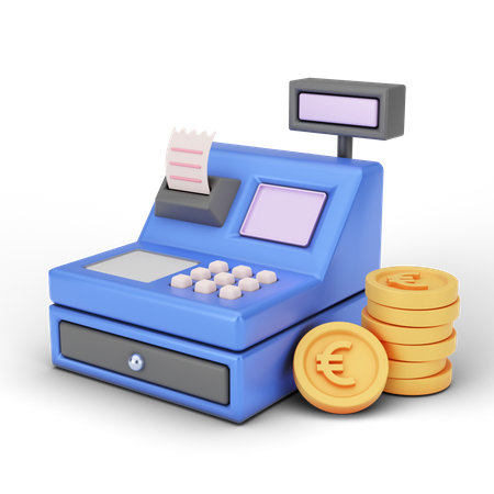 Euro-Geldautomat  3D Illustration