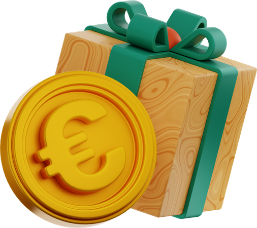 Euro Gift Price  3D Icon