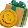 3d euro gift emoji