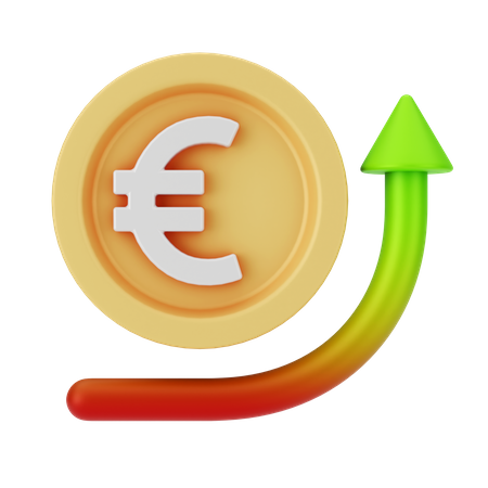 Euro Growth  3D Icon