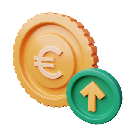 Euro Increase  3D Icon