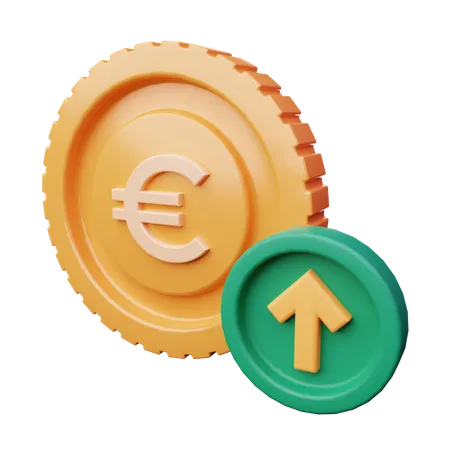 Euro Increase  3D Icon
