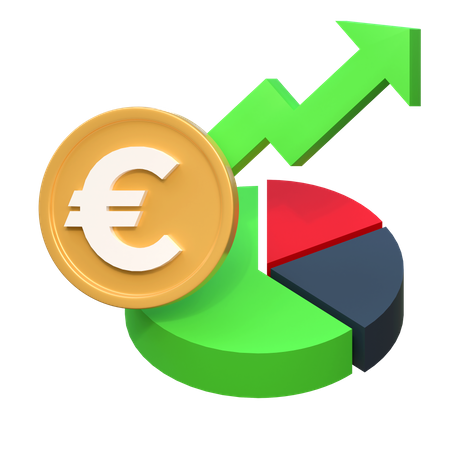 Le prix de l'investissement en euros augmente  3D Icon