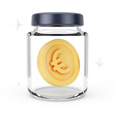 Euro Jar  3D Icon