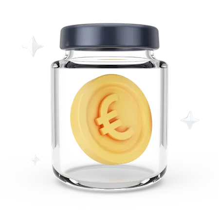 Euro Jar  3D Icon