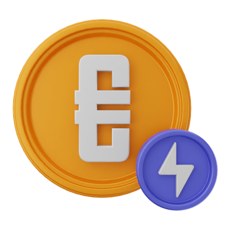 Euro Light  3D Icon
