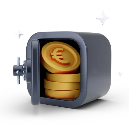 Euro Locker  3D Icon