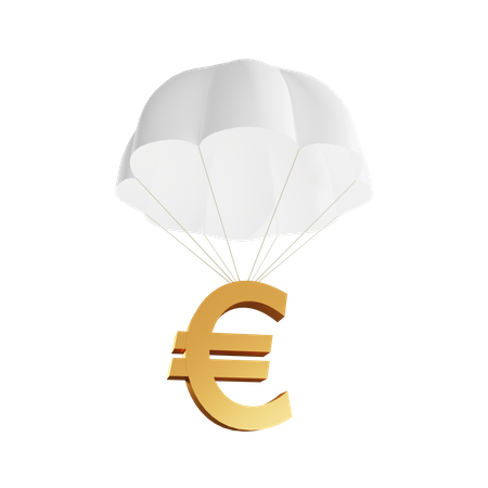 Euro logo 3D Illustration