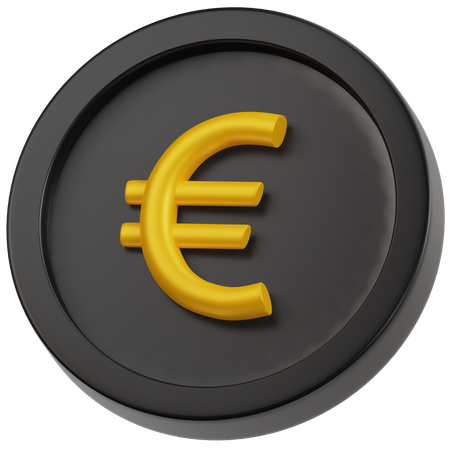 Moeda de euro  3D Icon