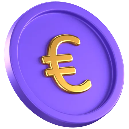 Moeda de euro  3D Icon