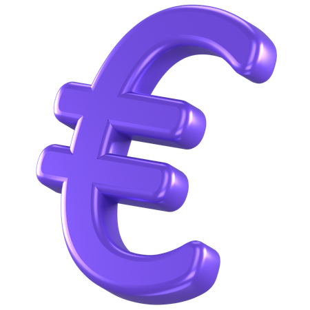 Moeda de euro  3D Icon