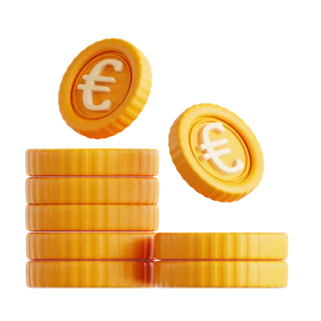 Moeda de euro  3D Icon