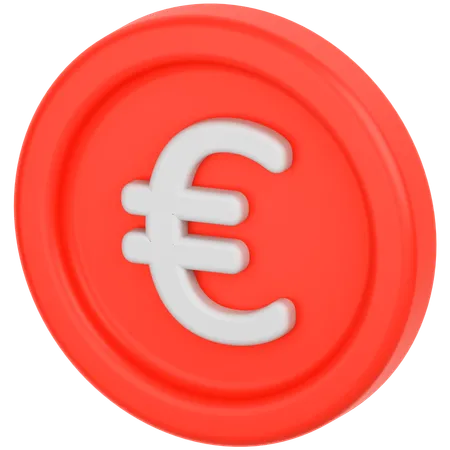 Moeda de euro  3D Icon