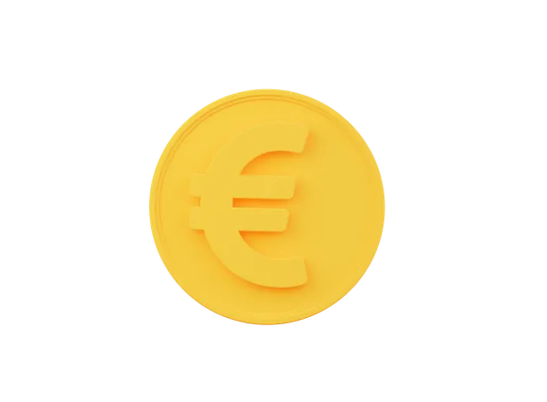 Sinal De Moeda De Euro 3 D 3D Icon