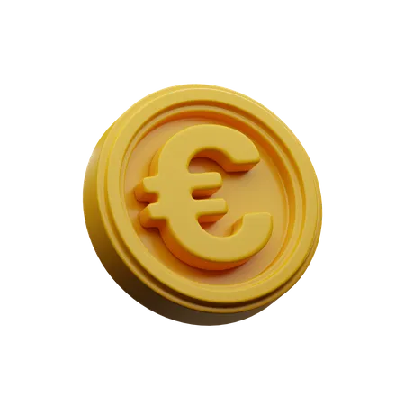 Moeda de euro  3D Illustration