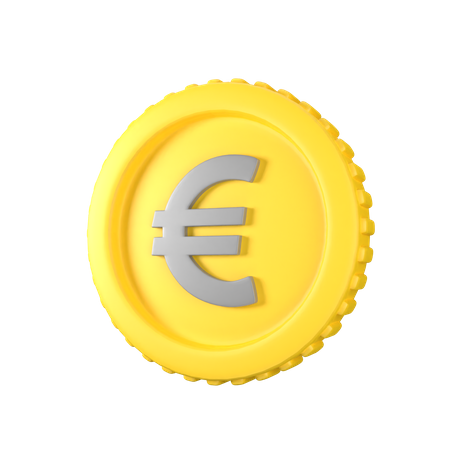 Moeda de euro  3D Icon