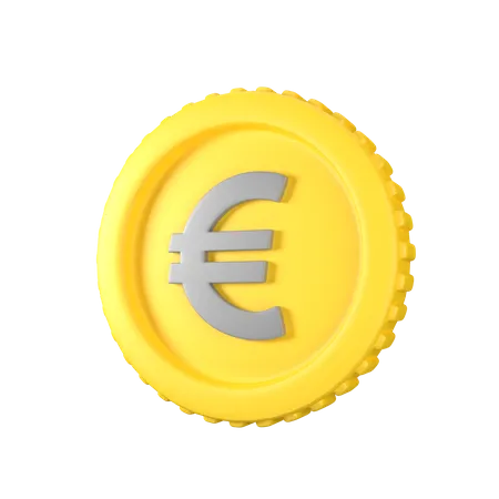 Moeda de euro  3D Icon