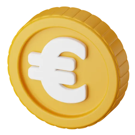 Moeda de euro  3D Icon