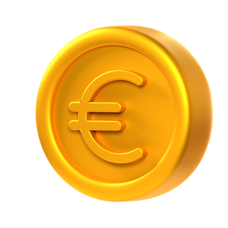 Moeda de euro  3D Icon