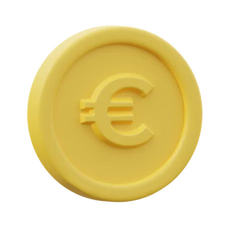 Moeda de euro  3D Icon