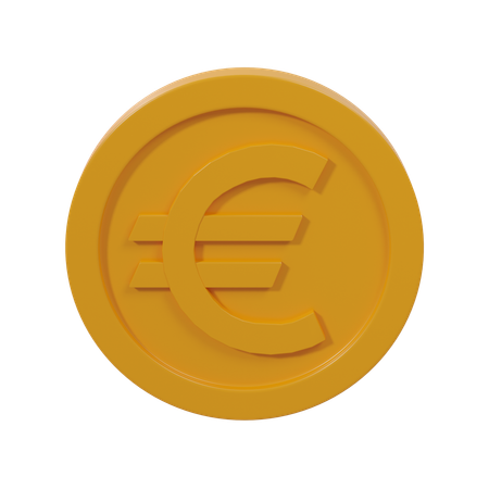 Moeda de euro  3D Icon