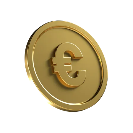 Moeda de euro  3D Icon