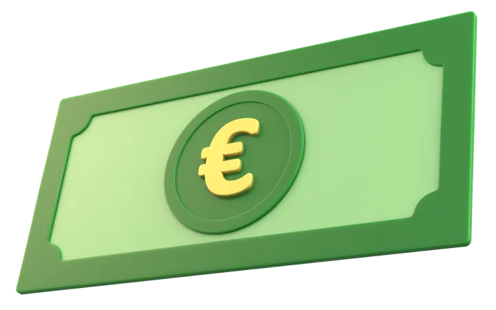 Euro Money  3D Icon