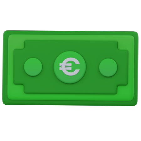 Euro Money  3D Icon