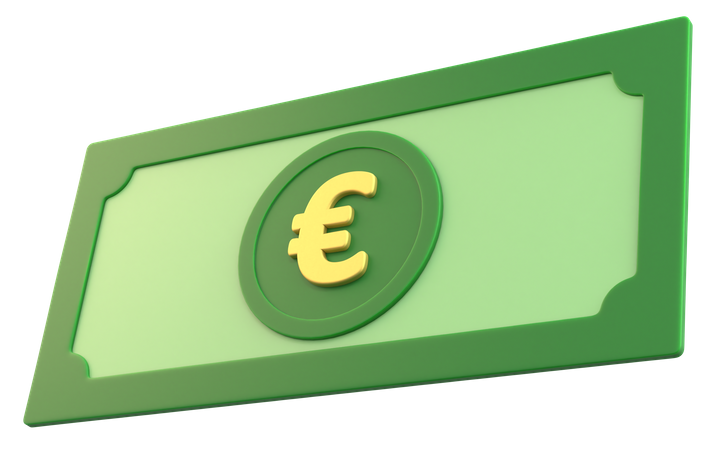 Euro Money  3D Icon
