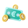 euro money emoji 3d