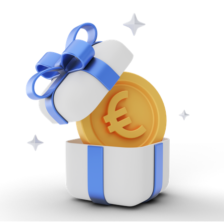 Euro Money Box  3D Illustration