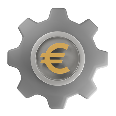 Euro Money Management  3D Icon