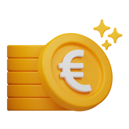 Euro-Münze  3D Icon