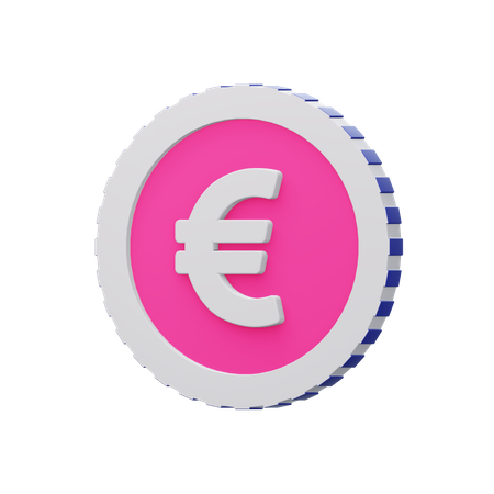 Euro-Münze  3D Illustration