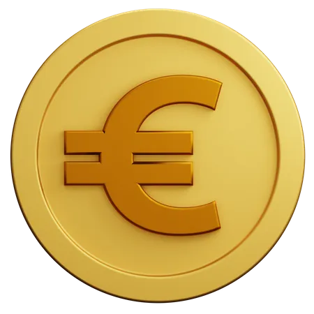 Euro-Münze  3D Illustration
