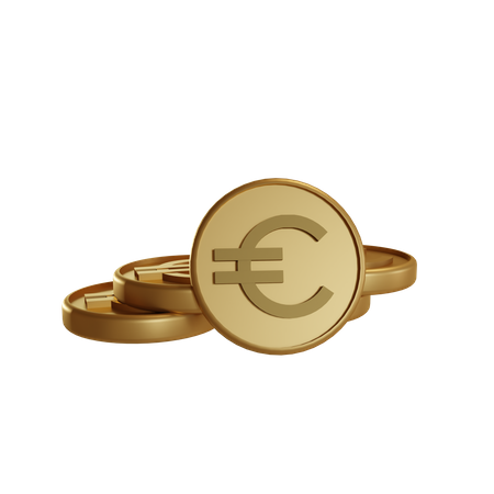 Euro-Münzen  3D Illustration