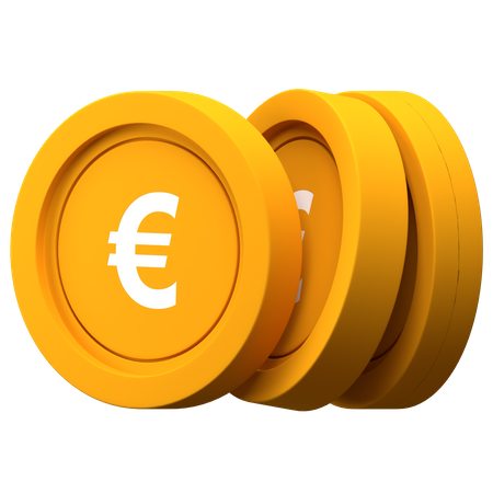 Euro-Münzen  3D Illustration
