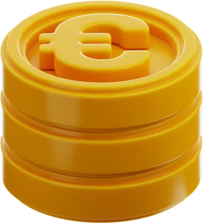 Euro-Münzen  3D Icon