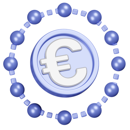 Euro Network  3D Icon
