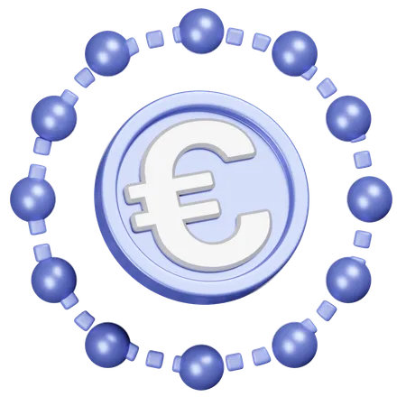An Icon Representing The Euro Currency Symbol In 3 D Suitable For Indicating Transactions Or Prices In Euros 3D Icon