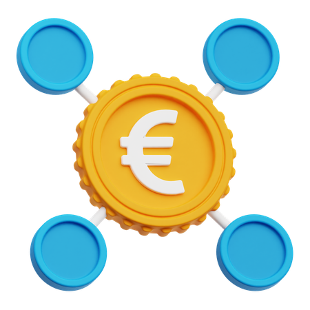 Euro Network  3D Icon