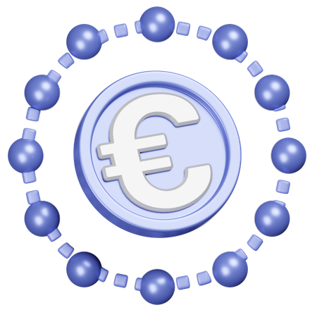 Euro Network  3D Icon