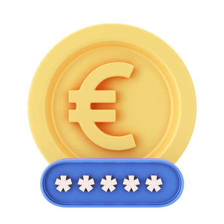Euro Password  3D Icon