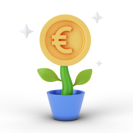 Euro Plant  3D Illustration