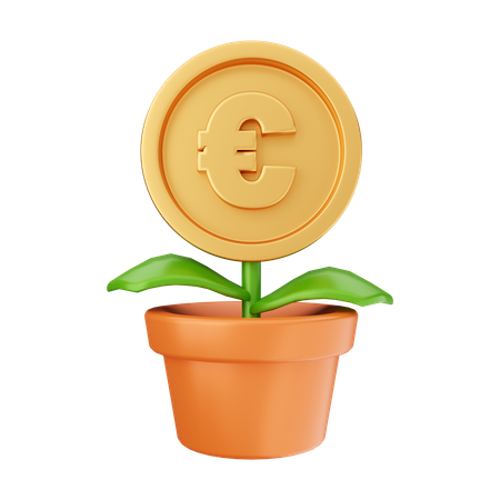 Euro Plant  3D Illustration