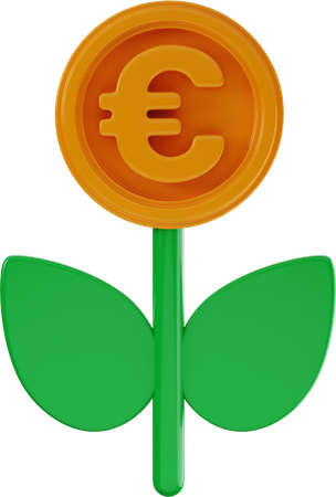 Euro Plant  3D Illustration